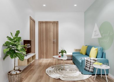 Thiết kế nội thất căn hộ chung cư FPT – 2 phòng ngủ