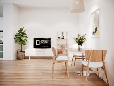 Thiết kế nội thất căn hộ chung cư FPT – 1 phòng ngủ