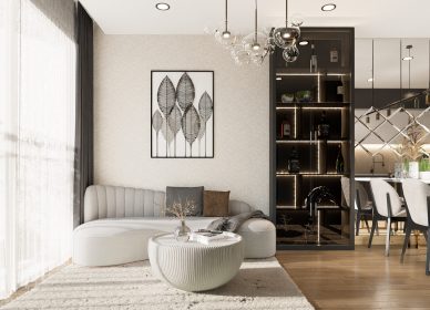 Mẫu thiết kế nội thất chung cư 2 phòng ngủ đẹp nhất 2022
